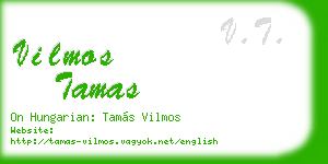 vilmos tamas business card
